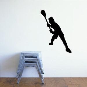 Warming Up Lacrosse Player Decal Sale Choice