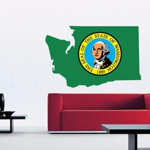 Washington Shape State Flag Sticker In China Cheap Online