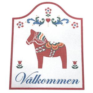Dala Horse Welcome Sign Free Shipping For Sale
