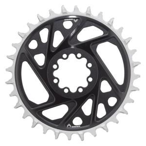 XX Eagle T-Type Direct Mount Chainring - 32t 12-Speed 8-Bolt Direct Mount 3mm Offset Aluminum BLK D1 Clearance Footaction