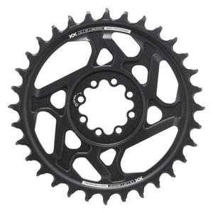 XX SL Eagle T-Type Direct Mount Chainring - 32t 12-Speed 8-Bolt Direct Mount 3mm Offset Aluminum BLK/Silver D1 Clearance Nicekicks