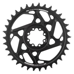 XX SL Eagle T-Type Direct Mount Chainring - 34t 12-Speed 8-Bolt Direct Mount 3mm Offset Aluminum BLK/Silver D1 Clearance Wide Range Of