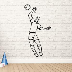 Volleyball Wall Decal - Vinyl Decal - Car Decal - CDS031 Clearance Visit New