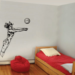 Volleyball Wall Decal - Vinyl Decal - Car Decal - CDS070 Buy Cheap Cheapest Pice
