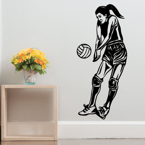 Volleyball Wall Decal - Vinyl Decal - Car Decal - CDS054 Really Cheap