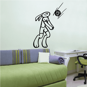 Volleyball Wall Decal - Vinyl Decal - Car Decal - CDS001 For Sale Finishline