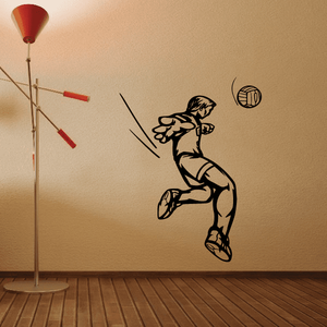 Volleyball Wall Decal - Vinyl Decal - Car Decal - CDS019 Get Authentic Sale Online