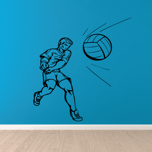 Volleyball Wall Decal - Vinyl Decal - Car Decal - CDS018 Discount For Cheap