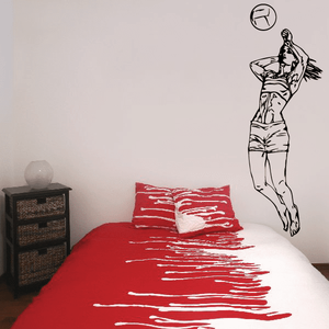 Volleyball Wall Decal - Vinyl Decal - Car Decal - CDS084 Cheap Pictures