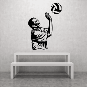 Volleyball Wall Decal - Vinyl Decal - Car Decal - CDS052 Free Shipping For Nice
