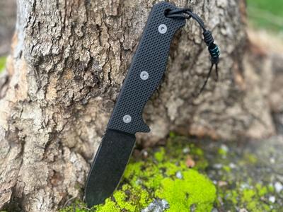 R4A - Ready 4 Action Knife / D2 Fixed Blade ( G10 Black Scales ) Cheap Sale Now