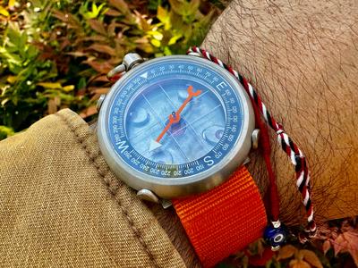 45mm Titanium Heirloom Compass   Wrist Carry Kit By Maratac® Sast