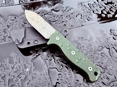 R4A - Ready 4 Action Knife / D2 Fixed Blade ( MICARTA Scales ) ???? New ???? In China