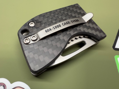 D2 Stub 2.0 Knife - Titanium Frame Lock & (( Carbon Fiber )) by Maratac® For Cheap Online