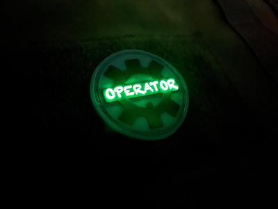 Equipment Operator Glow PVC Patch Cheap Order