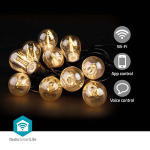Smart Prikkabel | 9 meter | 10x E27 Fitting | Koppelbaar | Incl. Wi-Fi lampen Low Pice