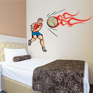 Volleyball Wall Decal - Vinyl Sticker - Car Sticker - Die Cut Sticker - CDSCOLOR013 Quality From China Wholesale