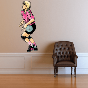Volleyball Wall Decal - Vinyl Sticker - Car Sticker - Die Cut Sticker - CDSCOLOR133 Clearance Pre Order