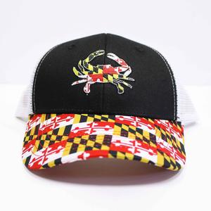 Maryland Full Flag Crab w/ White Mesh & Maryland Flag Brim / Trucker Hat Affordable Cheap Online