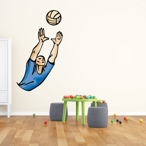 Volleyball Wall Decal - Vinyl Sticker - Car Sticker - Die Cut Sticker - CDSCOLOR079 Inexpensive For Sale