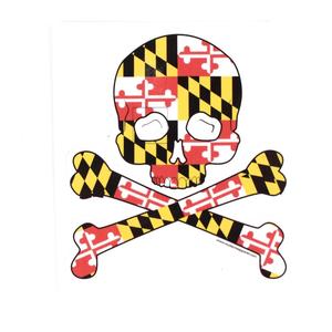 Maryland Flag Skull & Bones / Sticker Clearance Purchase