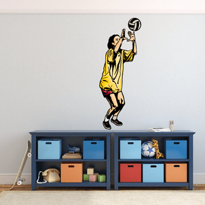 Volleyball Wall Decal - Vinyl Sticker - Car Sticker - Die Cut Sticker - CDSCOLOR086 Free Shipping Cheap