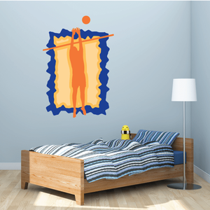 Volleyball Wall Decal - Vinyl Sticker - Car Sticker - Die Cut Sticker - CDSCOLOR074 Buy Sale Online