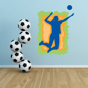 Volleyball Wall Decal - Vinyl Sticker - Car Sticker - Die Cut Sticker - CDSCOLOR066 Clearance Pices