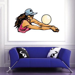 Volleyball Wall Decal - Vinyl Sticker - Car Sticker - Die Cut Sticker - CDSCOLOR115 Free Shipping Limited Edition