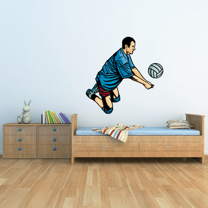 Volleyball Wall Decal - Vinyl Sticker - Car Sticker - Die Cut Sticker - CDSCOLOR083 Discount Choice