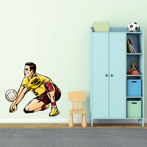 Volleyball Wall Decal - Vinyl Sticker - Car Sticker - Die Cut Sticker - CDSCOLOR094 Amazon Footaction