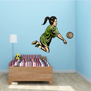 Volleyball Wall Decal - Vinyl Sticker - Car Sticker - Die Cut Sticker - CDSCOLOR090 Tumblr Sale Online
