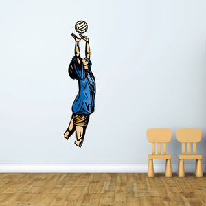 Volleyball Wall Decal - Vinyl Sticker - Car Sticker - Die Cut Sticker - CDSCOLOR091 Free Shipping With Paypal