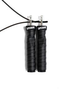 Superare Deluxe Jump Rope w/ Removable Weights - Black/Black Sale Browse