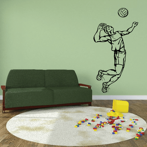 Volleyball Wall Decal - Vinyl Decal - Car Decal - CDS022 Sale Affordable