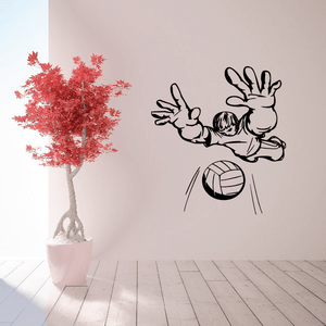Volleyball Wall Decal - Vinyl Decal - Car Decal - CDS021 Collections Online