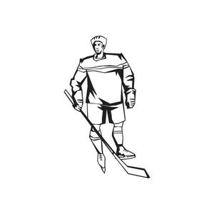 Hockey Wall Decal - Vinyl Decal - Car Decal - DC 016 Best Pices