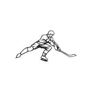 Hockey Wall Decal - Vinyl Decal - Car Decal - DC 014 Cheap Pictures