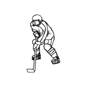 Hockey Wall Decal - Vinyl Decal - Car Decal - DC 004 Cheap Explore