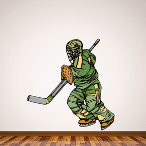 Hockey Player Wall Decal - Vinyl Sticker - Car Sticker - Die Cut Sticker - CDSCOLOR135 Clearance Manchester Great Sale
