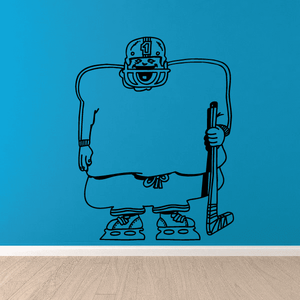 Hockey Wall Decal - Vinyl Decal - Car Decal - Bl002 Free Shipping Reliable