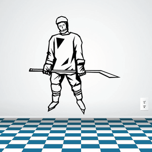 Hockey Wall Decal - Vinyl Decal - Car Decal - SM007 Discount 2025 Newest