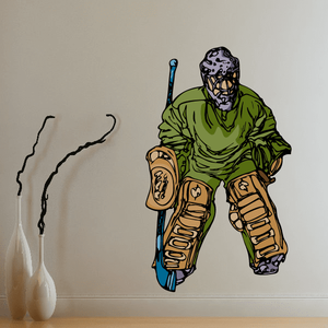 Hockey Player Wall Decal - Vinyl Sticker - Car Sticker - Die Cut Sticker - CDSCOLOR145 Tumblr Sale Online