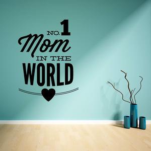No 1 Mom In The World Mothers Day Heart Decal Newest For Sale