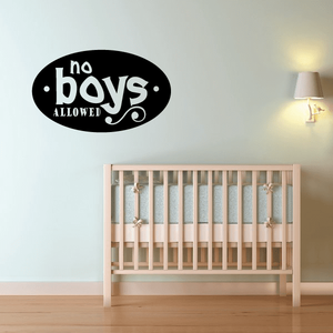 No boys allowed Wall Decal Clearance Supply