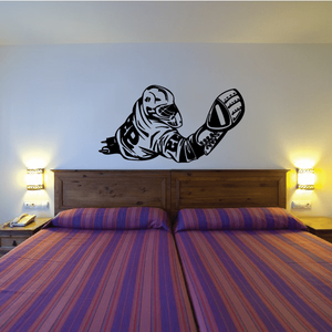 Hockey Player Wall Decal - Vinyl Sticker - Car Sticker - Die Cut Sticker - CDSCOLOR203 Free Shipping Fast Delivery