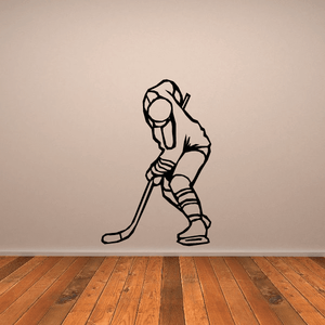 Hockey Wall Decal - Vinyl Decal - Car Decal - SM002 Free Shipping Top Quality