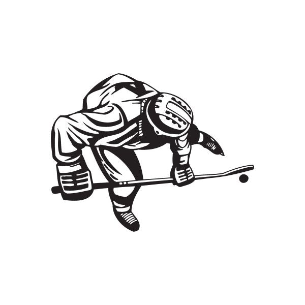 Hockey Wall Decal - Vinyl Decal - Car Decal - DC 002 Excellent