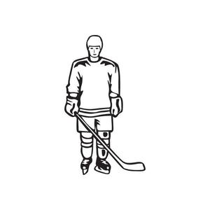 Hockey Wall Decal - Vinyl Decal - Car Decal - DC 008 Amazing Pice Cheap Online