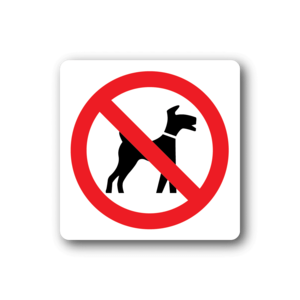 NO Dogs Sign Wall Decal - Vinyl Sticker - Car Sticker - Die Cut Sticker - CD019 Free Shipping Official